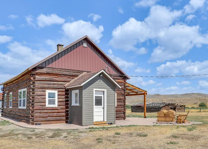 Mountain-view Log In Wyoming Wilderness Holiday home Encampment